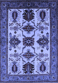 Oriental Blue Industrial Rug, urb1465blu