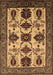 Machine Washable Oriental Brown Industrial Rug, wshurb1465brn