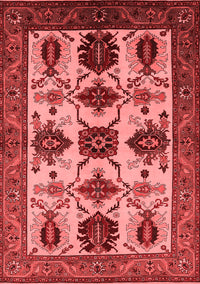 Oriental Red Industrial Rug, urb1465red