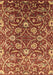 Machine Washable Oriental Brown Industrial Rug, wshurb1466brn