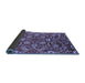 Sideview of Oriental Blue Industrial Rug, urb1466blu