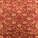 Square Oriental Orange Industrial Rug, urb1466org