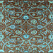 Square Oriental Light Blue Industrial Rug, urb1466lblu