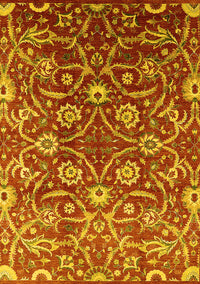 Oriental Yellow Industrial Rug, urb1466yw