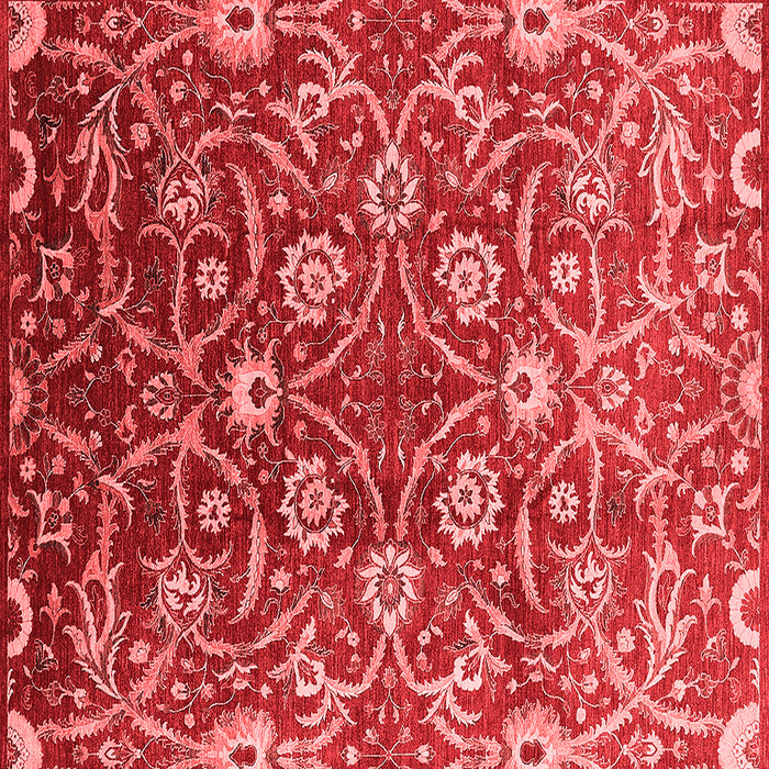 Machine Washable Oriental Red Industrial Rug, wshurb1466red