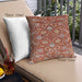 Front View of Mid-Century Modern Urban Square Light Copper Gold Throw Pillow, 18 inch by 18 inch, pwurb1466