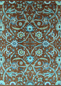 Oriental Light Blue Industrial Rug, urb1466lblu