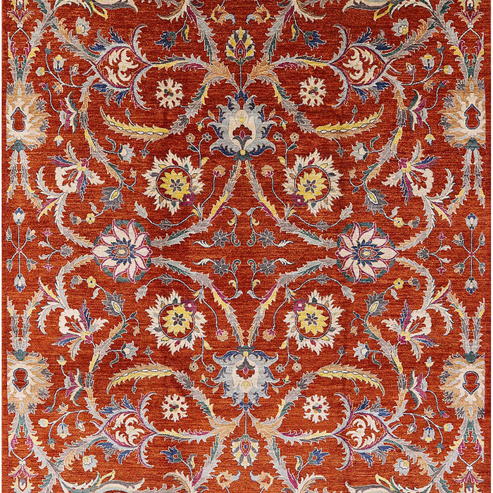 Mid-Century Modern Light Copper Gold Oriental Rug, urb1466