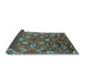 Sideview of Oriental Light Blue Industrial Rug, urb1466lblu