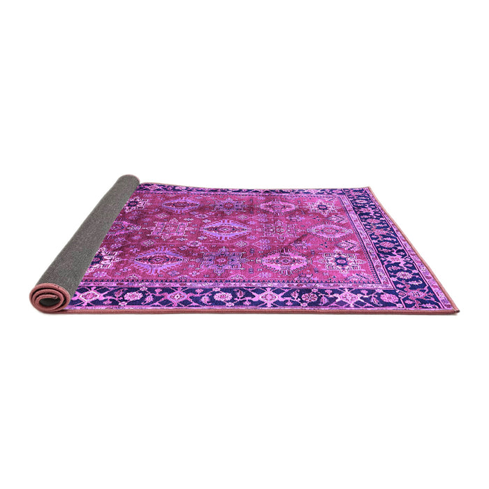 Sideview of Oriental Purple Traditional Rug, urb1467pur