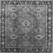 Square Oriental Gray Traditional Rug, urb1467gry