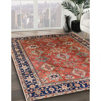 Mid-Century Modern Light Copper Gold Oriental Rug, urb1467