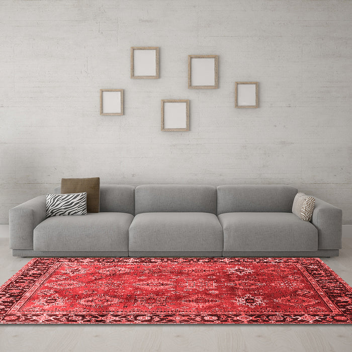 Traditional Red Washable Rugs