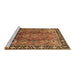 Sideview of Machine Washable Oriental Brown Traditional Rug, wshurb1467brn