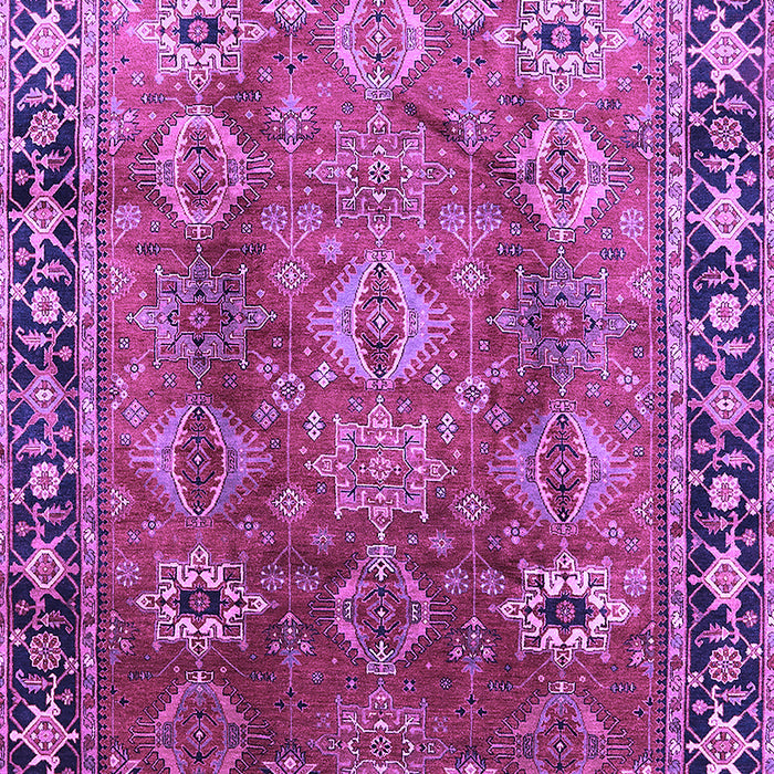 Machine Washable Oriental Purple Traditional Area Rugs, wshurb1467pur
