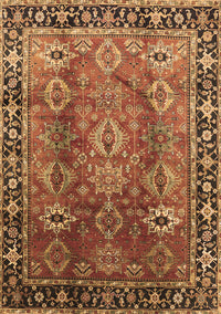 Oriental Brown Traditional Rug, urb1467brn