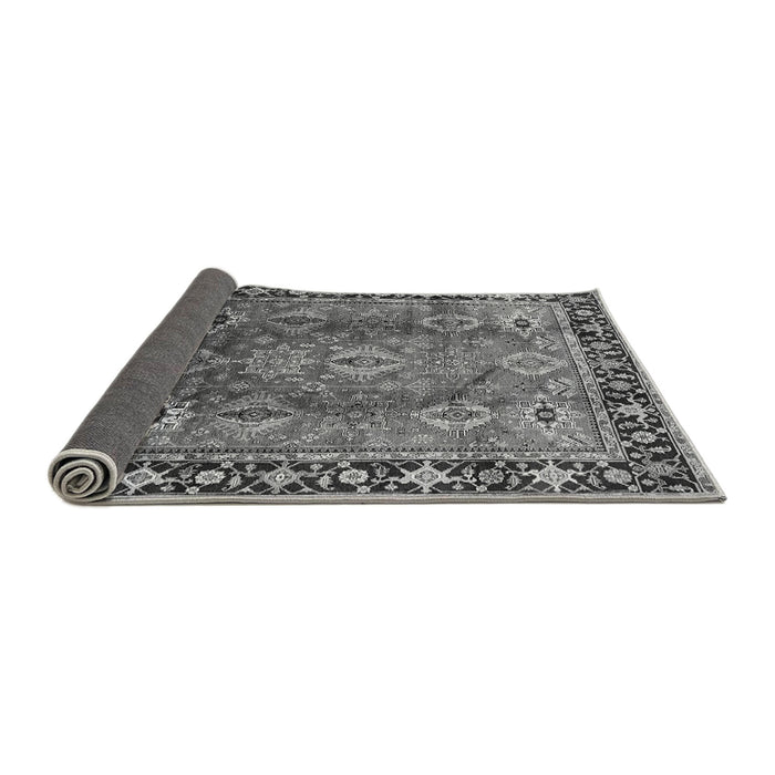Sideview of Oriental Gray Traditional Rug, urb1467gry