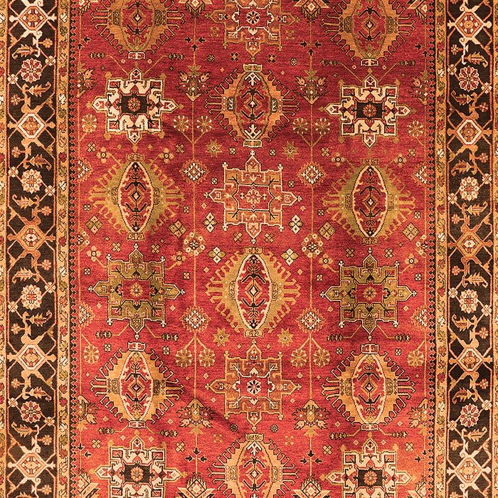 Oriental Orange Traditional Rug, urb1467org