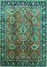 Oriental Turquoise Traditional Rug, urb1467turq