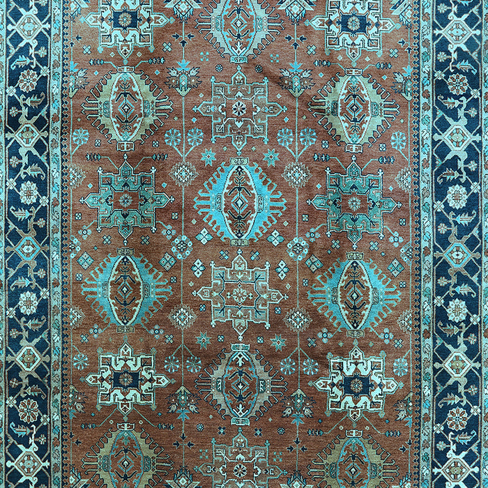 Oriental Light Blue Traditional Rug, urb1467lblu