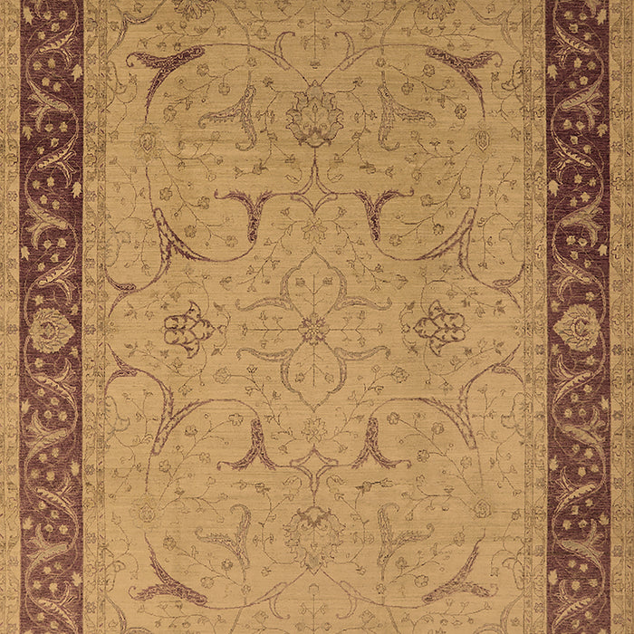 Machine Washable Oriental Brown Industrial Rug, wshurb1468brn