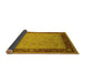 Sideview of Oriental Yellow Industrial Rug, urb1468yw