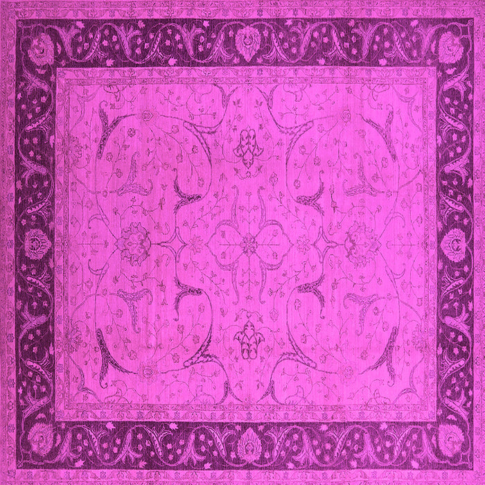 Square Oriental Pink Industrial Rug, urb1468pnk