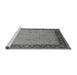 Sideview of Machine Washable Oriental Gray Industrial Rug, wshurb1468gry