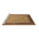 Sideview of Machine Washable Oriental Brown Industrial Rug, wshurb1468brn