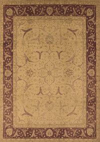 Oriental Brown Industrial Rug, urb1468brn