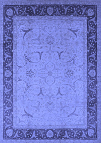 Oriental Blue Industrial Rug, urb1468blu