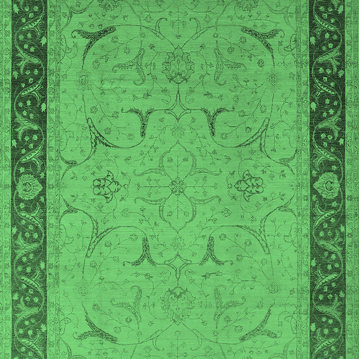 Oriental Emerald Green Industrial Rug, urb1468emgrn