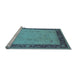 Sideview of Machine Washable Oriental Light Blue Industrial Rug, wshurb1468lblu