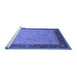 Sideview of Machine Washable Oriental Blue Industrial Rug, wshurb1468blu