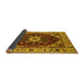 Sideview of Persian Yellow Traditional Rug, urb1469yw