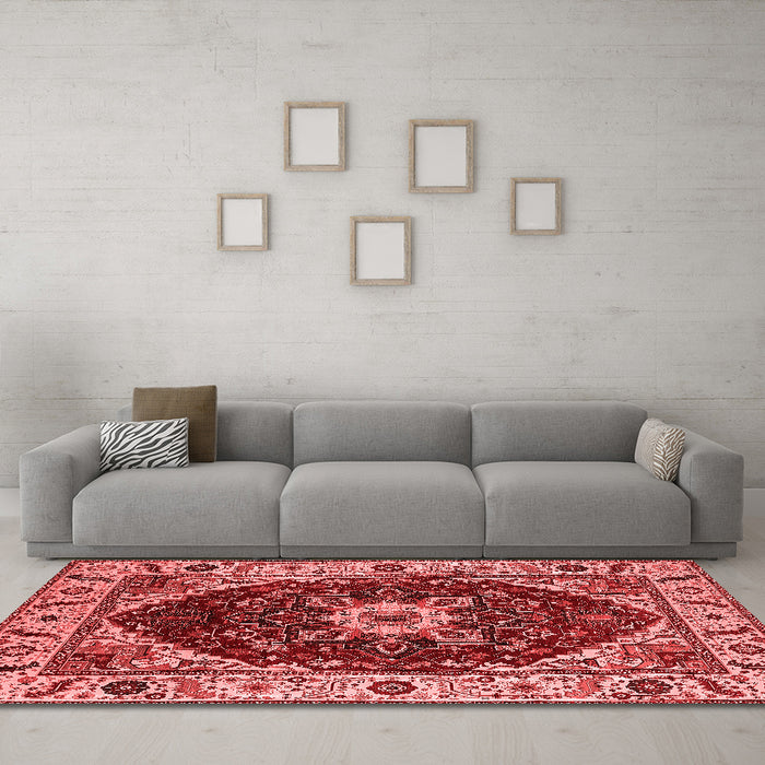 Traditional Red Washable Rugs