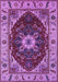 Machine Washable Persian Purple Traditional Area Rugs, wshurb1469pur