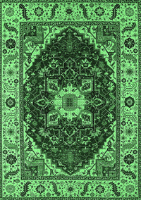 Persian Emerald Green Traditional Rug, urb1469emgrn