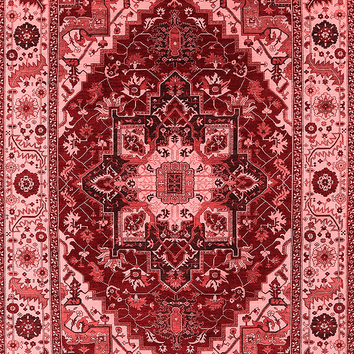 Machine Washable Persian Red Traditional Rug, wshurb1469red