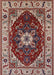 Mid-Century Modern Saffron Red Persian Rug, urb1469