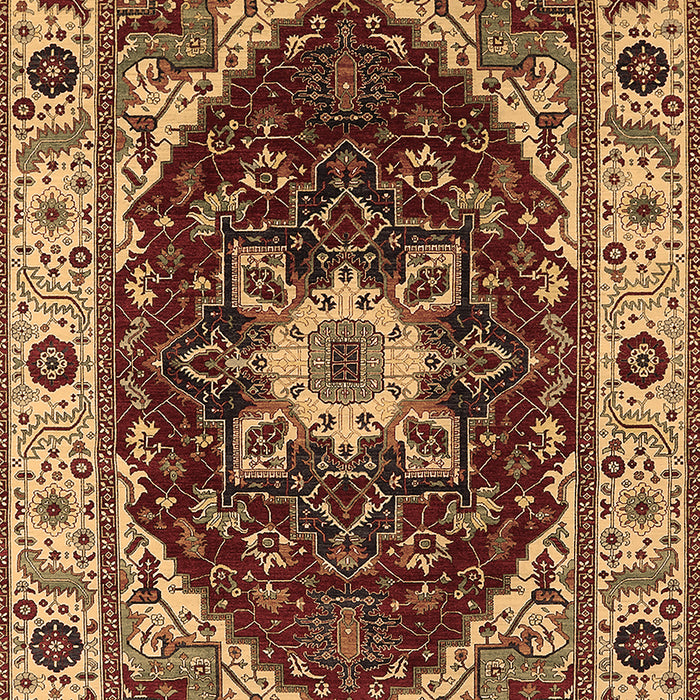 Machine Washable Persian Brown Traditional Rug, wshurb1469brn