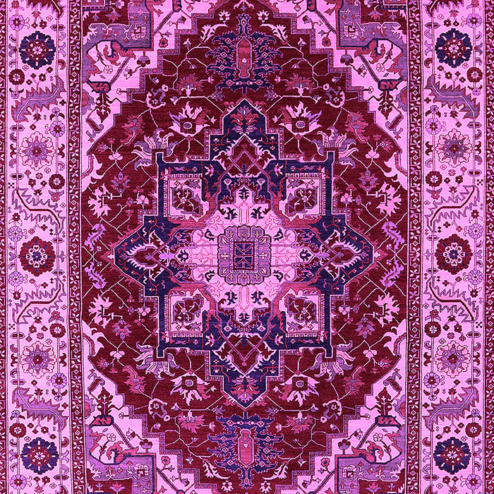 Machine Washable Persian Pink Traditional Rug, wshurb1469pnk