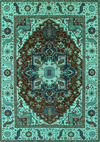 Persian Turquoise Traditional Rug, urb1469turq