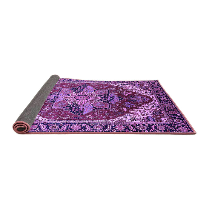 Sideview of Persian Purple Traditional Rug, urb1470pur