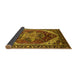 Sideview of Persian Yellow Traditional Rug, urb1470yw