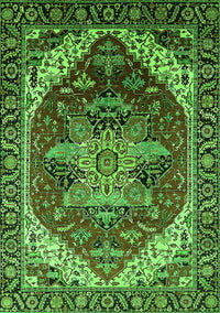 Persian Green Traditional Rug, urb1470grn