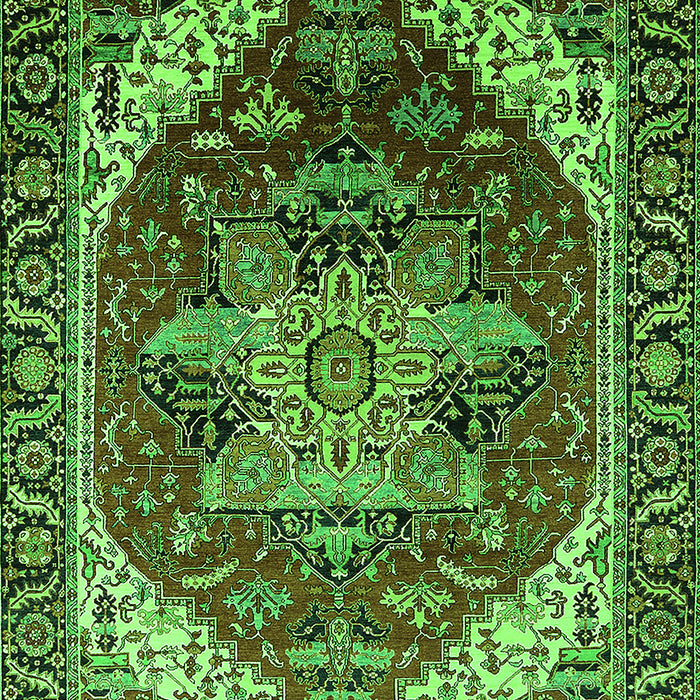 Persian Green Traditional Rug, urb1470grn