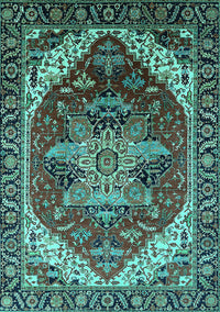 Persian Turquoise Traditional Rug, urb1470turq