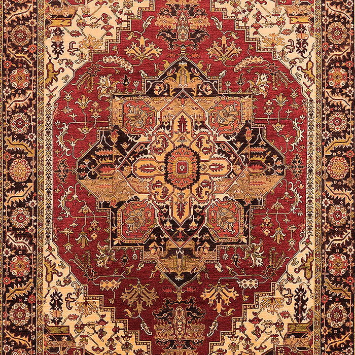 Persian Orange Traditional Rug, urb1470org