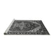 Sideview of Machine Washable Persian Gray Traditional Rug, wshurb1470gry